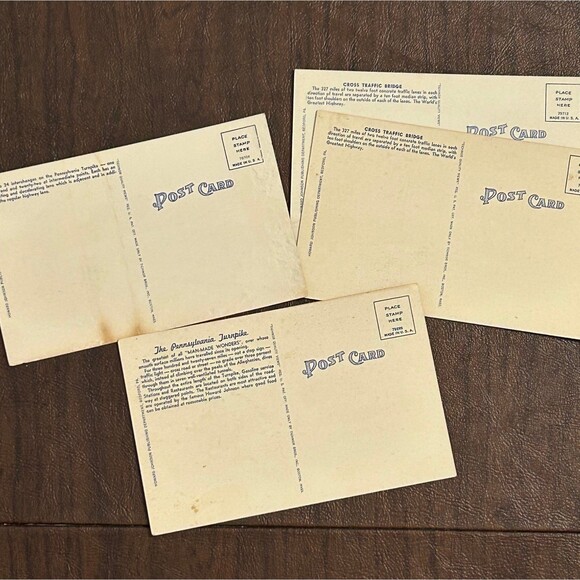 Vintage Pennsylvania Turnpike Postcards (4) - Picture 5 of 5